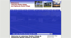 Desktop Screenshot of lakeviewmobilevillage.com